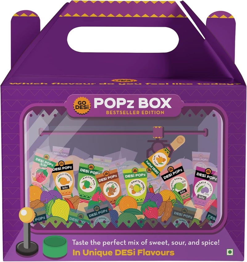 GO DESi Pops Trial Pack - Gift Basket with Tangy Imli, Kaccha Aam, and Real Aam Lollipops - Image 3
